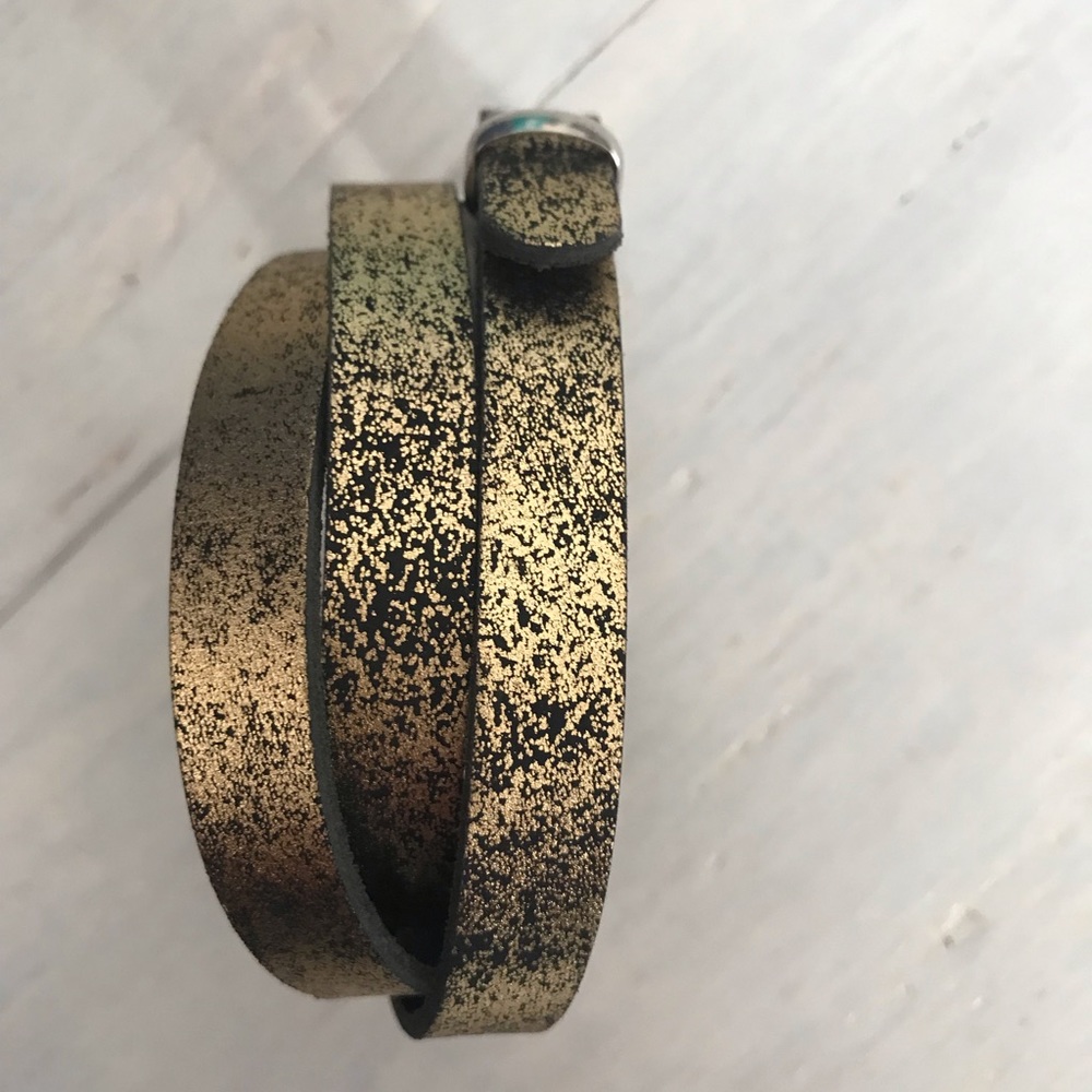 NWOT Leather wrap Bracelet.